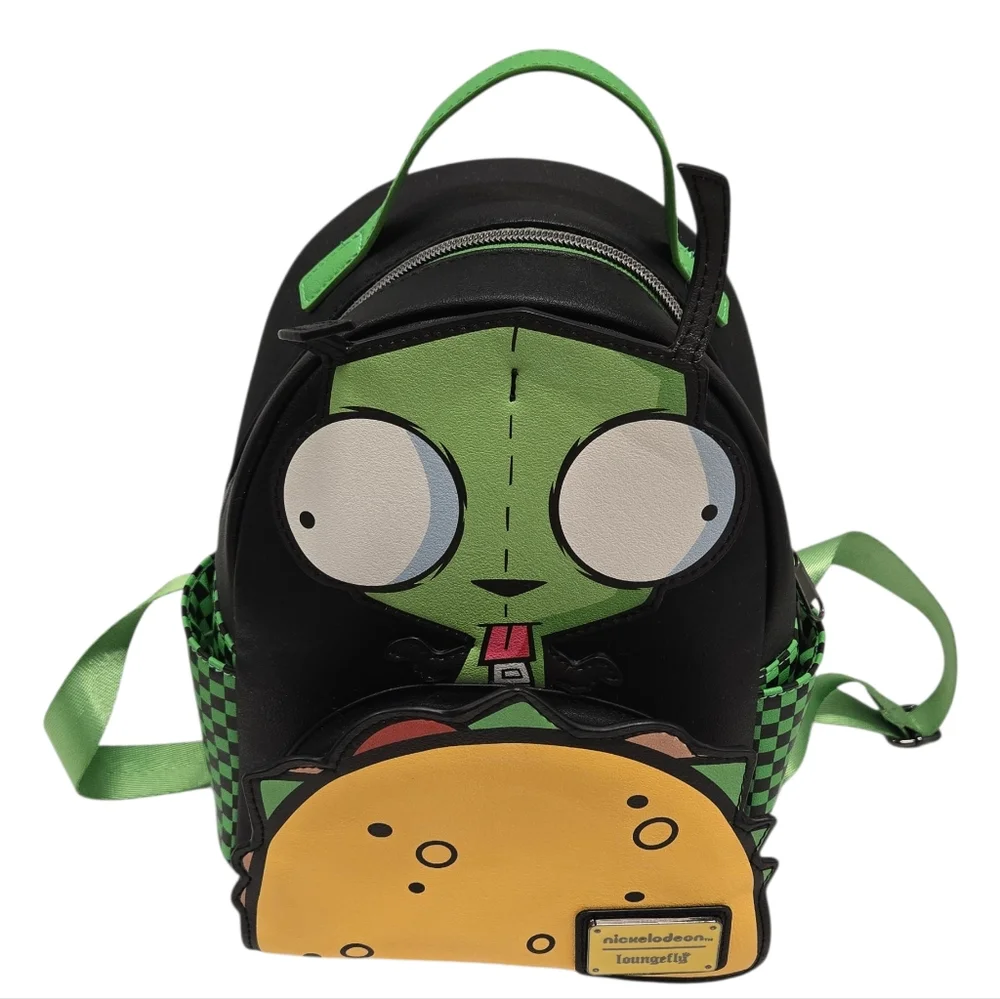 Loungefly Nickelodeon Invader Zim‎ GIR with Taco Mini Backpack